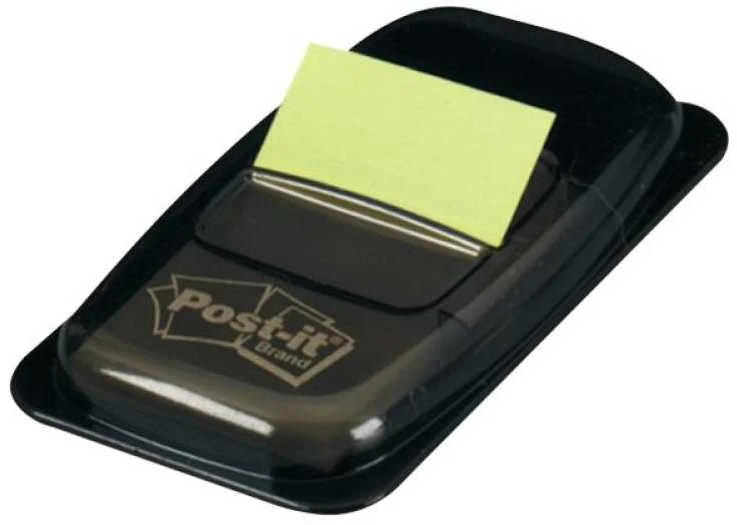 3M Lipnūs žymekliai Post-it, 25,4 x 43,2 mm, 50 lapelių, geltona