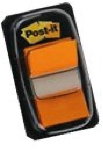 3M Lipnūs žymekliai POST-IT, 25,4 x 43,2 mm, 50 lapelių, oranžinė
