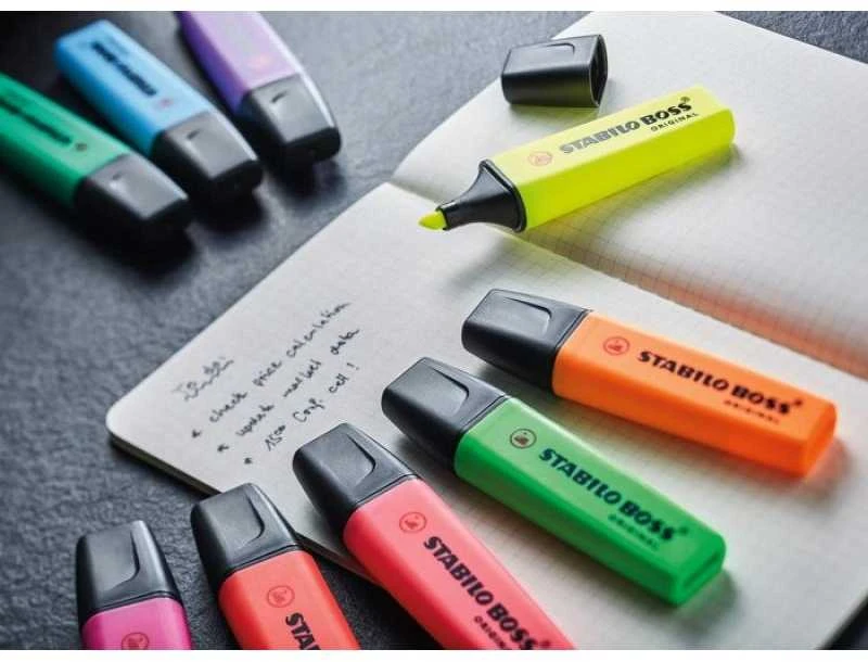 Biuro Reikmenys - STABILO BOSS ORIGINAL TEKSTO ŽYMĖTOJAS Kampinis Antgalis 2-5 mm Mėlynas