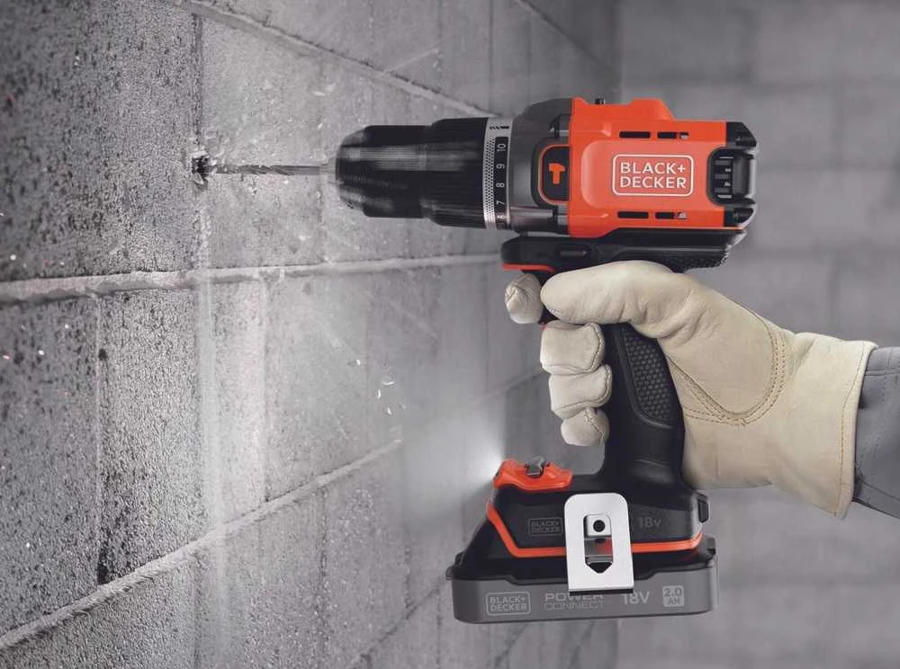 Black & Decker juodas+decker 18V BCD383D2TA Juodas+DECKER drill/driver