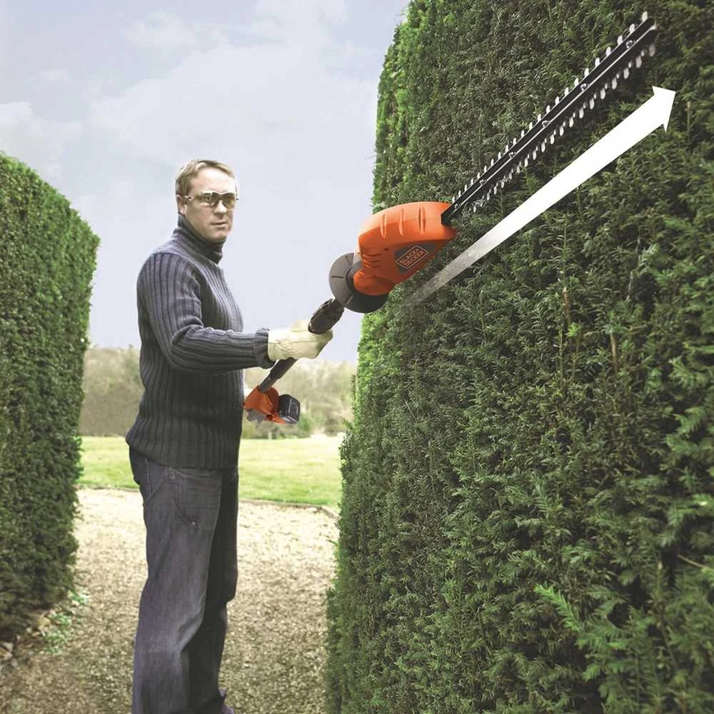 Black & Decker teleskopinės gyvatvorių žirklės GTC1843L20 18V 1x2.0Ah pilnas komplektas
