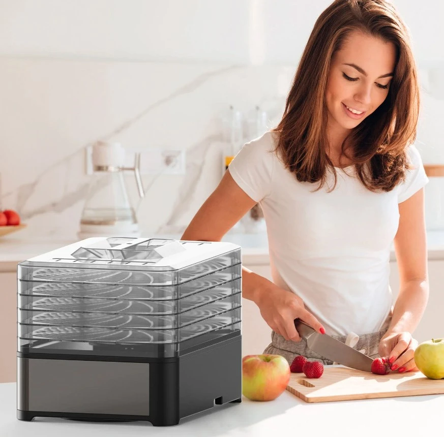 Black & Decker juodas+decker Juodas & Decker BXDE401E Fruit, Mushroom and Vegetable Dehydrator