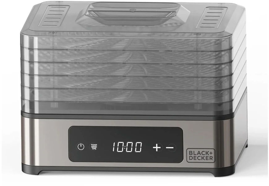 Black & Decker juodas+decker Juodas & Decker BXDE401E Fruit, Mushroom and Vegetable Dehydrator