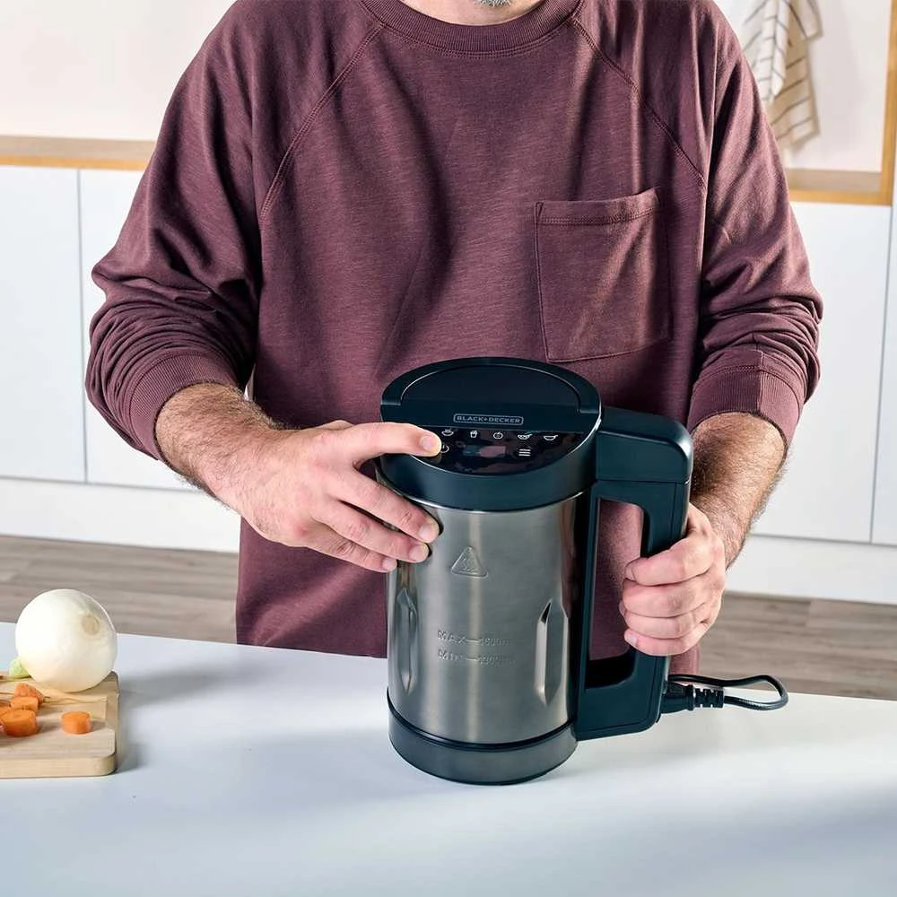 Juodas & Decker Sriubų Gaminimo Aparatas - Juodas & Decker BXSM1000E 1,6L 1040W Jutiklinis Valdymas
