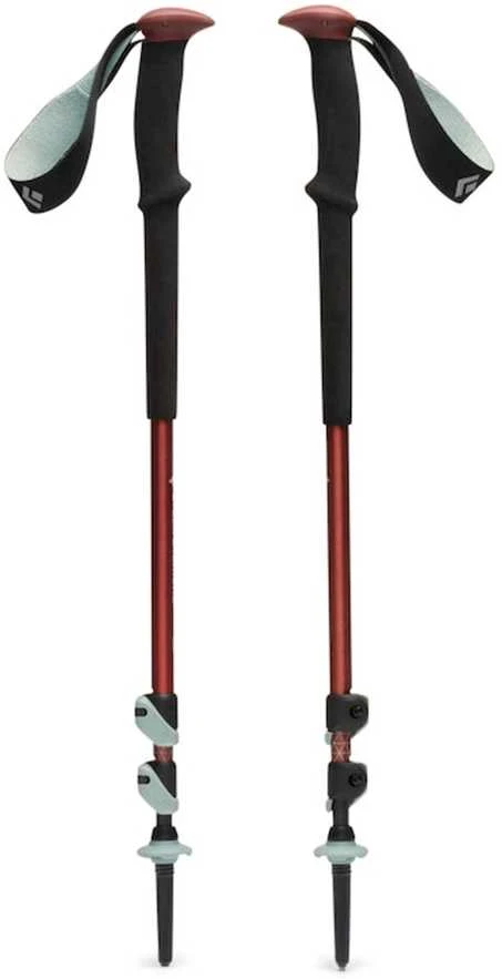 Black Diamond Juodas Diamond Trekking poles Juodas Diamond Trail Trekking Poles Iron Raudona