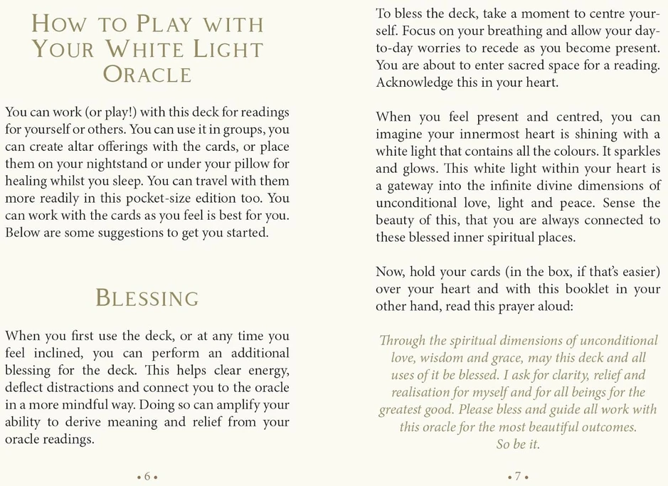 Blue Angel Mėlyna Angel Kolekcionuojamos Kortelės - Baltas Light Oracle: Luminosity Pocket Edition 44 Cards