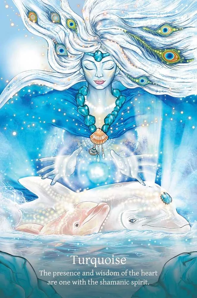 Blue Angel Mėlyna Angel Kortelės - Šamaninės Kristalų Oracle 45 Kortelės 160 Puslapių Gidas 12.5x17 cm