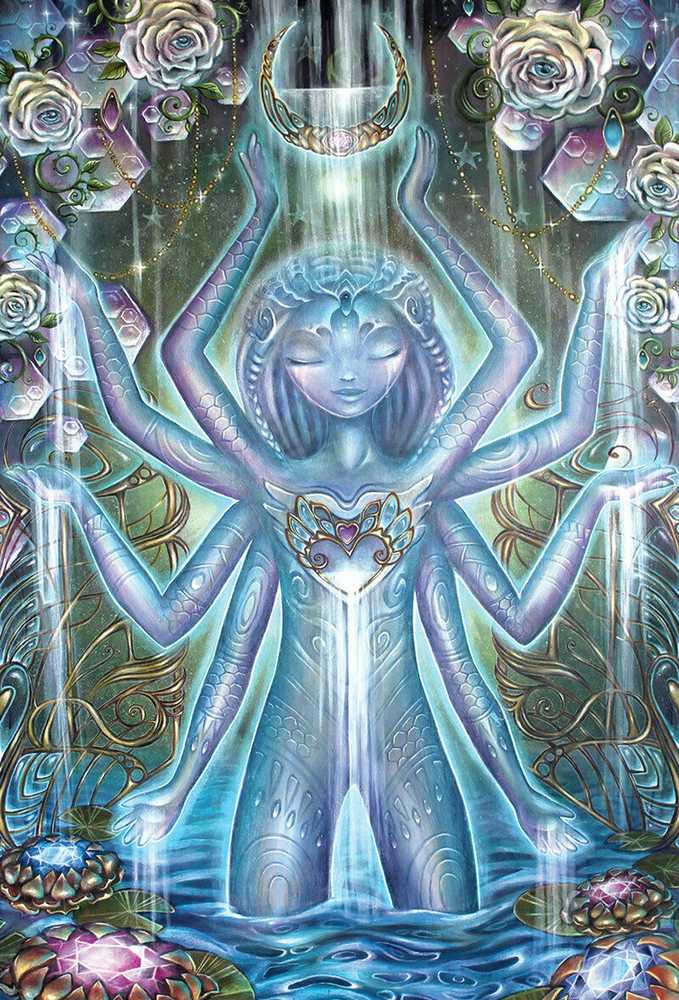 Blue Angel Mėlyna Angel Mėlyna Angel Beyond Lemuria Oracle Pocket Kortos