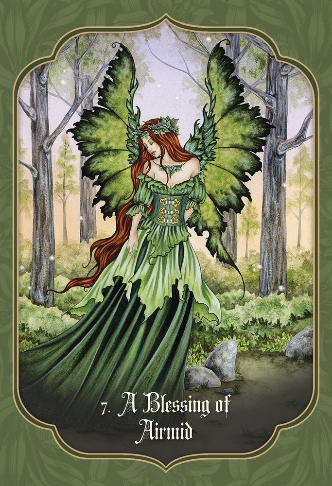 Blue Angel Mėlyna Angel Mėlyna Angel Faery Blessing Kortos