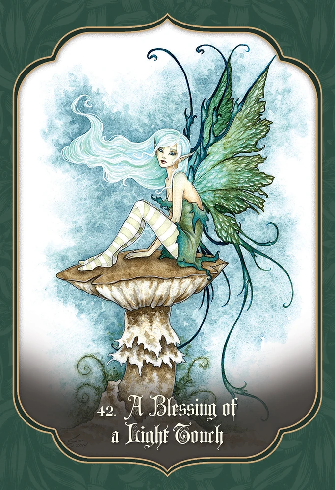 Blue Angel Mėlyna Angel Mėlyna Angel Faery Blessing Kortos