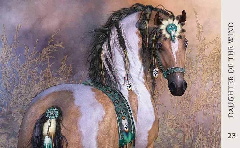 Blue Angel Mėlyna Angel Mėlyna Angel Horse Wisdom Oracle Kortos