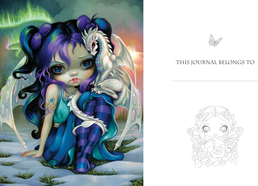 Blue Angel Mėlyna Angel Mėlyna Angel Jasmine Becket-griffith Writing And Creativity Journal Užrašinė