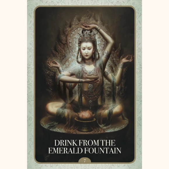 Blue Angel Mėlyna Angel Mėlyna Angel Kuan Yin Oracle Kortos