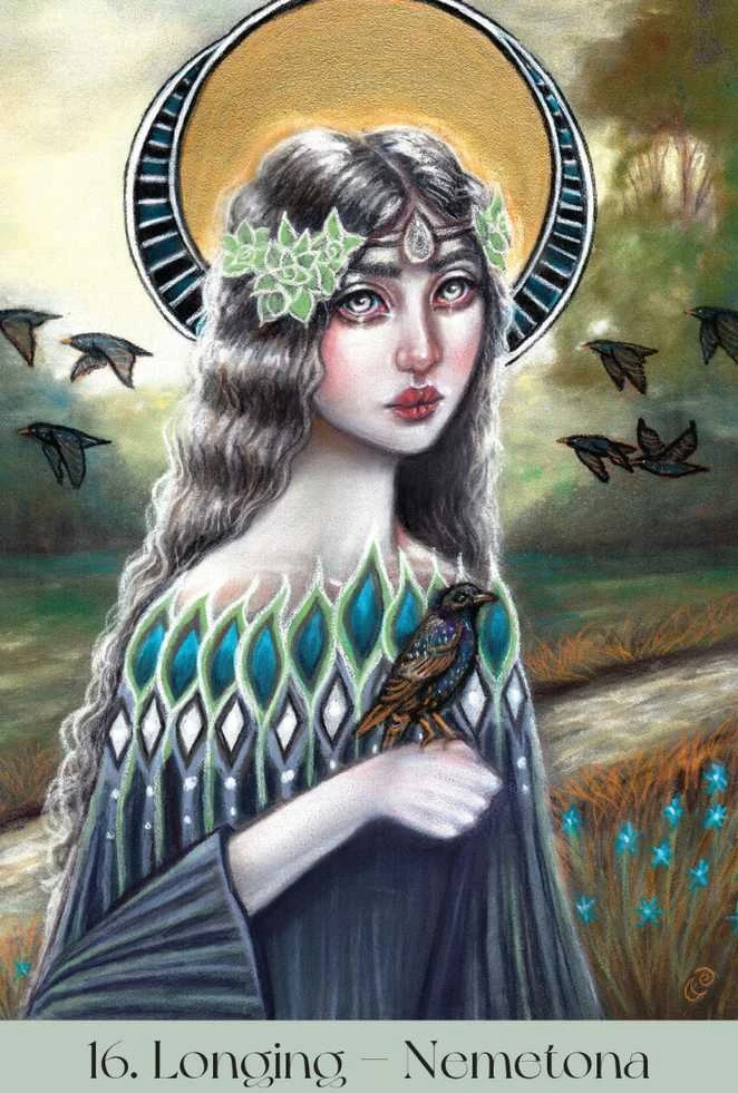 Blue Angel Mėlyna Angel Mėlyna Angel Maidens Of The Wheel Oracle Kortos