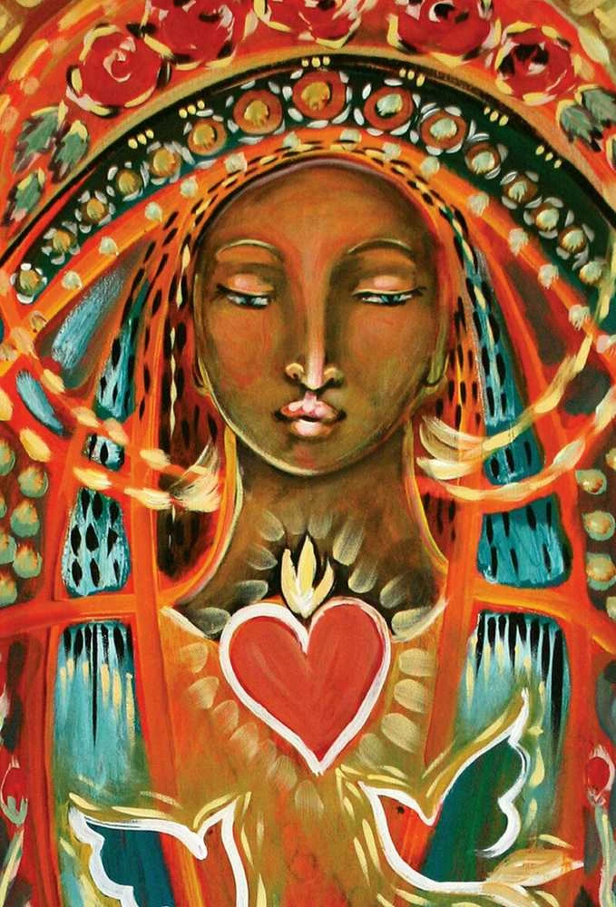 Blue Angel Mėlyna Angel Mėlyna Angel Mother Mary Oracle Pocket Edition Kortos