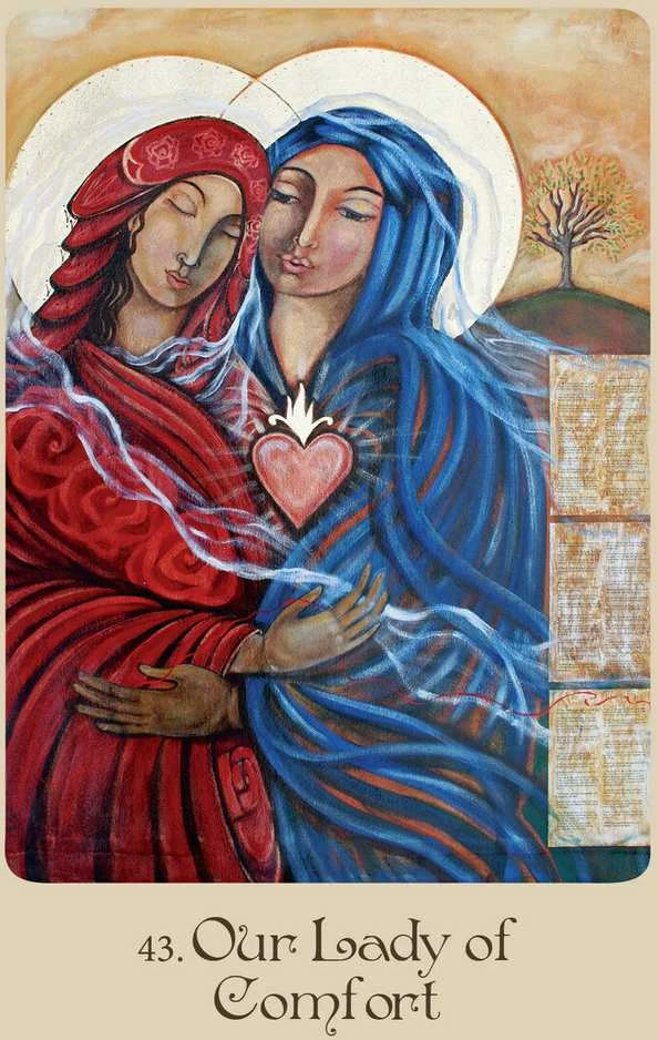 Blue Angel Mėlyna Angel Mėlyna Angel Mother Mary Oracle Kortos