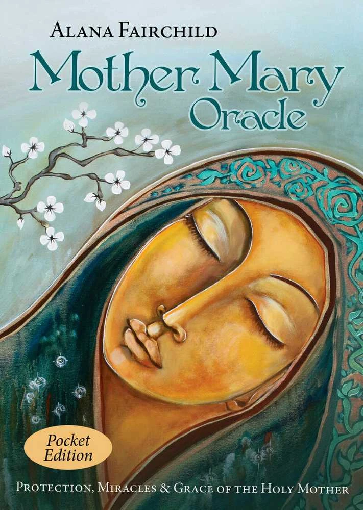 Blue Angel Mėlyna Angel Mėlyna Angel Mother Mary Oracle Pocket Edition Kortos