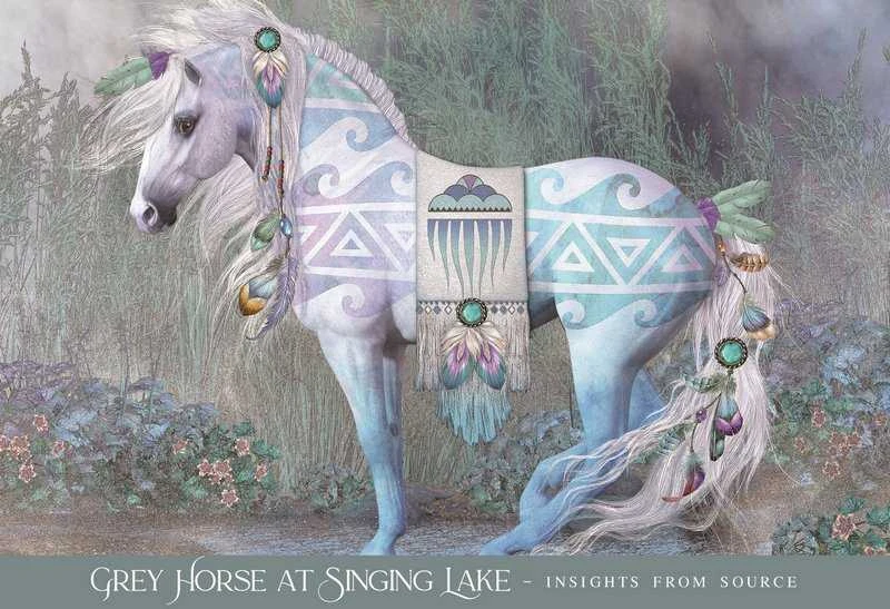 Blue Angel Mėlyna Angel Mėlyna Angel Oracle Of The Sacred Horse Kortos