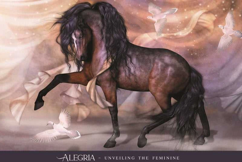 Blue Angel Mėlyna Angel Mėlyna Angel Oracle Of The Sacred Horse Kortos