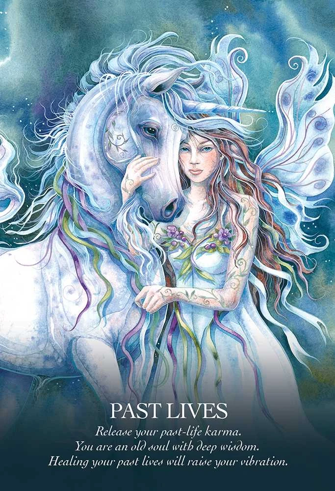 Blue Angel Mėlyna Angel Oracle Of The Unicorns Kortos
