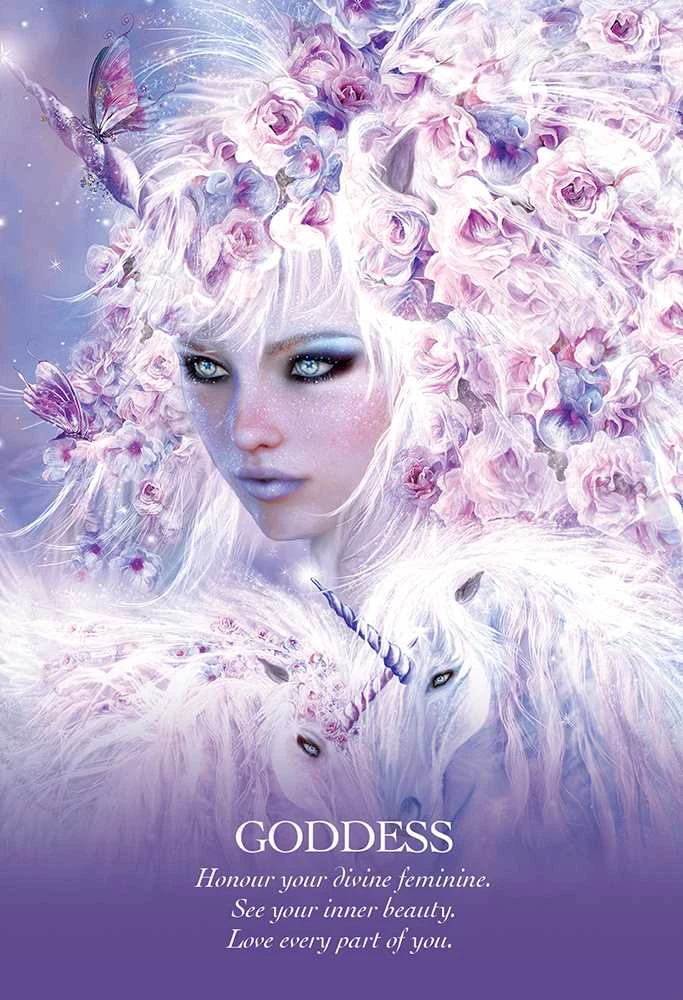 Blue Angel Mėlyna Angel Oracle Of The Unicorns Kortos