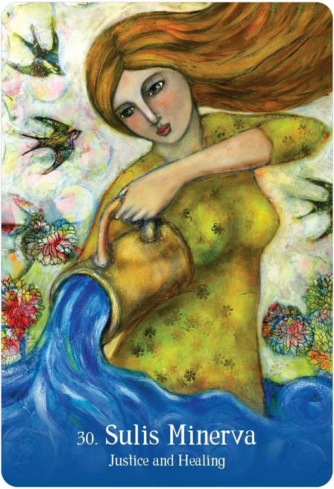 Blue Angel Mėlyna Angel Mėlyna Angel Sacred Mothers And Goddesses Oracle Kortos