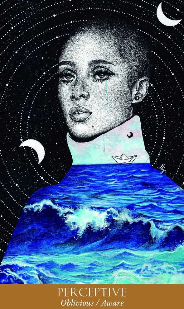 Blue Angel Mėlyna Angel Mėlyna Angel Soul Mirror Oracle Kortos