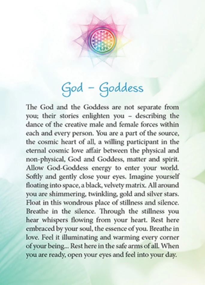 Blue Angel Mėlyna Angel Mėlyna Angel The Flower Of Life Oracle Kortos