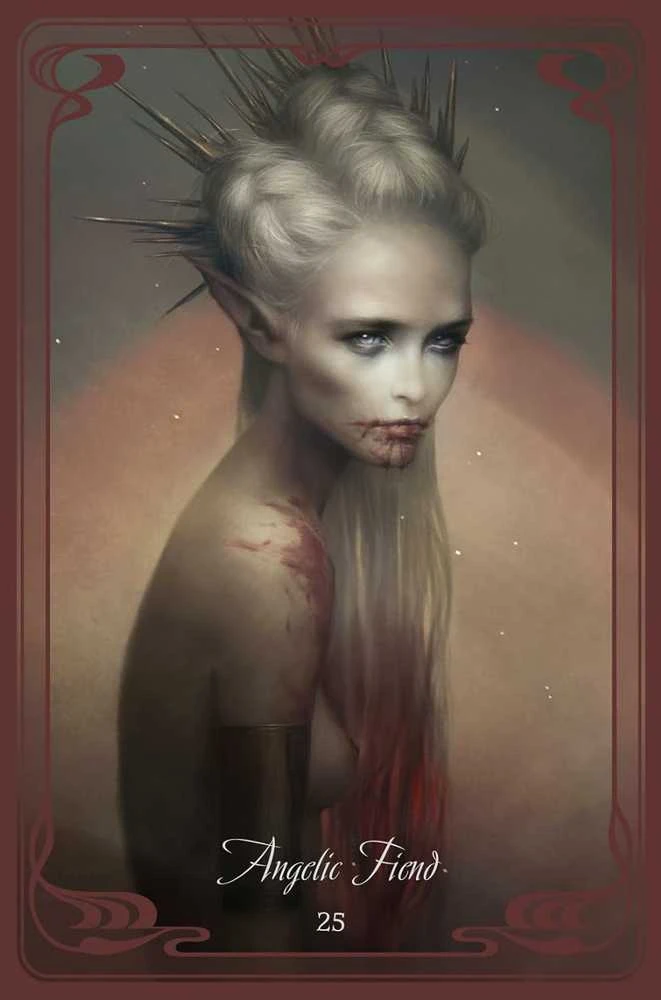 Blue Angel Mėlyna Angel Mėlyna Angel The Queen Mab Oracle Kortos
