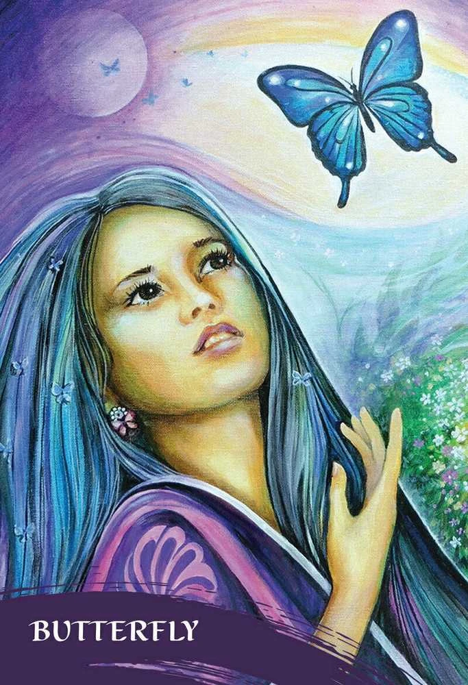 Blue Angel Mėlyna Angel Mėlyna Angel The Zen Of Animals Oracle Kortos