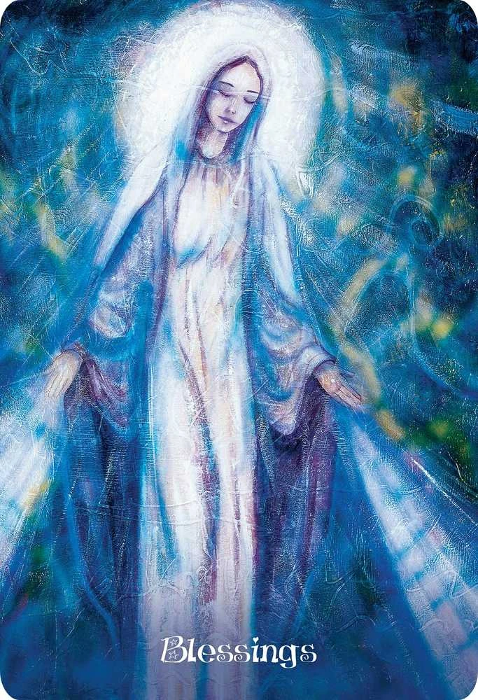Blue Angel Mėlyna Angel Mėlyna Angel Universal Love Oracle Kortos (Jubiliejinis 20m. Leidimas)