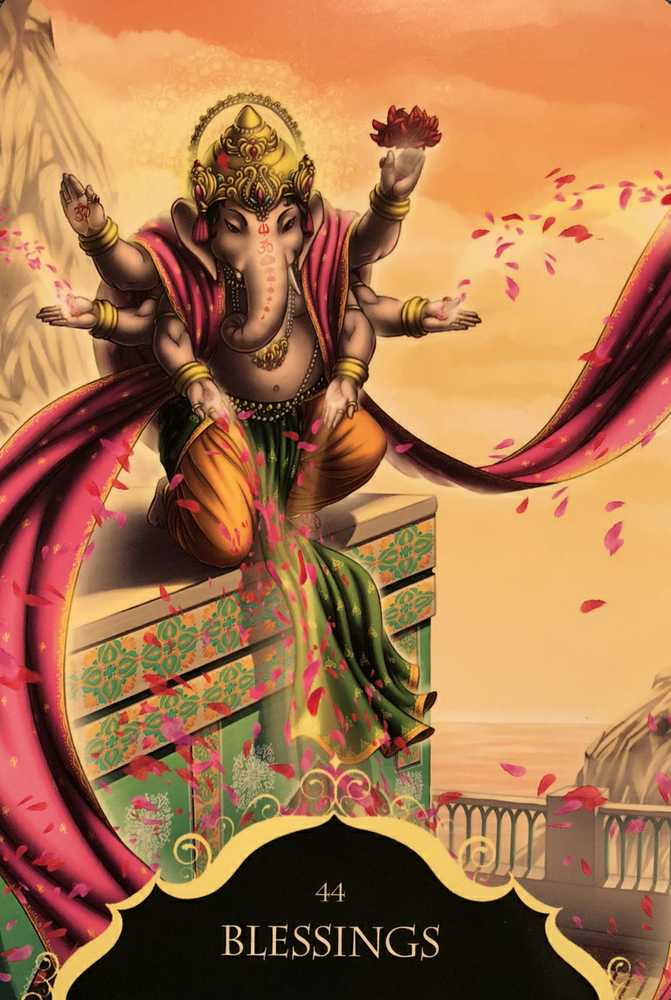 Blue Angel Mėlyna Angel Mėlyna Angel Whispers Of Lord Ganesha Oracle Kortos