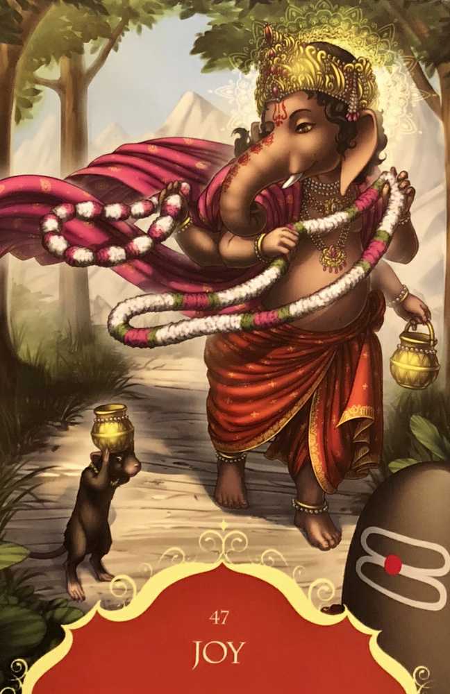 Blue Angel Mėlyna Angel Mėlyna Angel Whispers Of Lord Ganesha Oracle Kortos