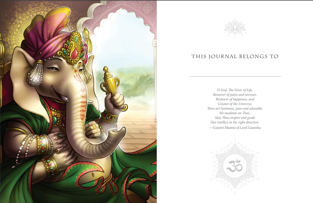 Blue Angel Mėlyna Angel Mėlyna Angel Whispers Of Lord Ganesha Journal Užrašinė