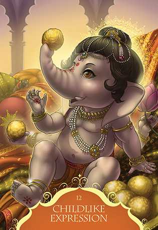 Blue Angel Mėlyna Angel Mėlyna Angel Whispers Of Lord Ganesha Oracle Kortos