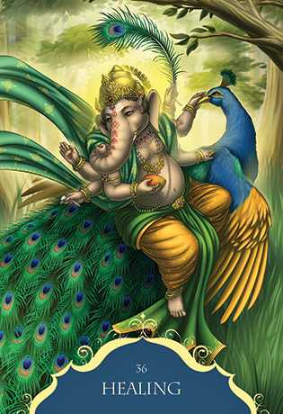 Blue Angel Mėlyna Angel Mėlyna Angel Whispers Of Lord Ganesha Oracle Kortos