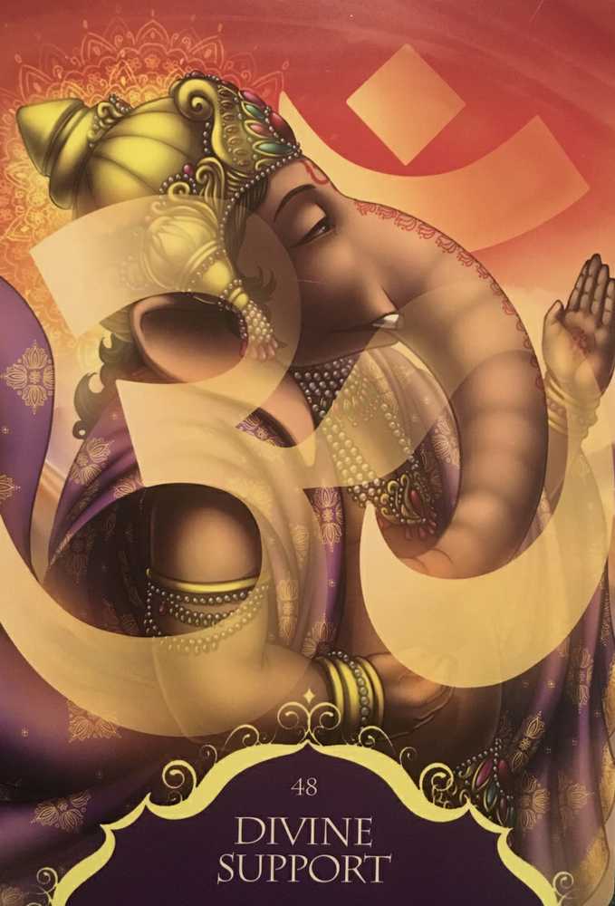 Blue Angel Mėlyna Angel Mėlyna Angel Whispers Of Lord Ganesha Oracle Kortos