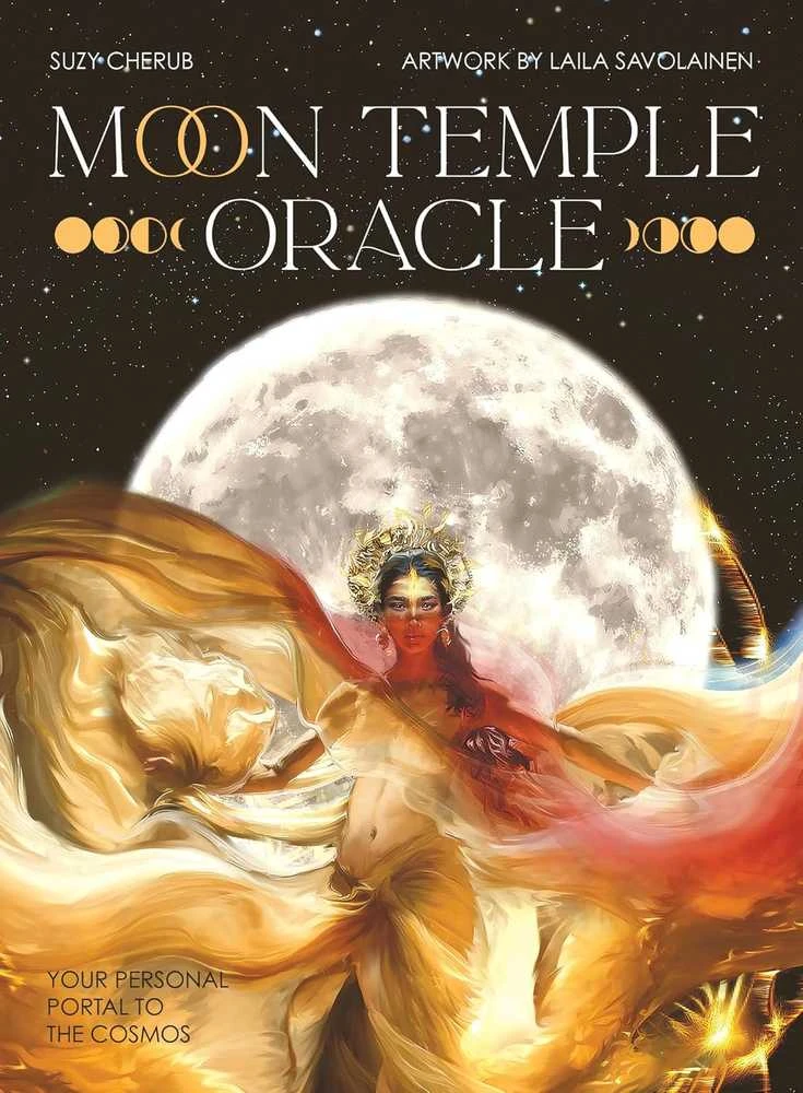 Blue Angel Mėlyna Angel Orakulo kortų rinkinys - Mėlyna Angel Moon Temple Oracle 44 Kortos 256 Puslapių Gidas