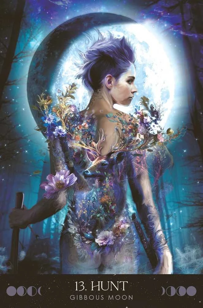 Blue Angel Mėlyna Angel Orakulo kortų rinkinys - Mėlyna Angel Moon Temple Oracle 44 Kortos 256 Puslapių Gidas