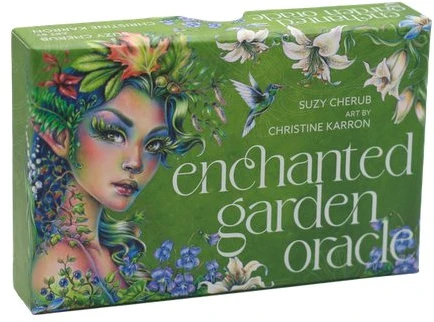 KNYGA Blue Angel Mėlyna Angel Orakulo kortų kaladė - Mėlyna Angel Enchanted Garden 44 kortų rinkinys