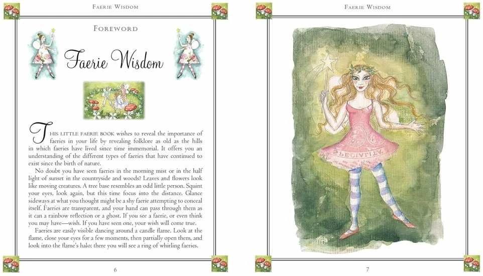 Blue Angel Mėlyna Angel Taro Kortos Faerie Wisdom Cico Books