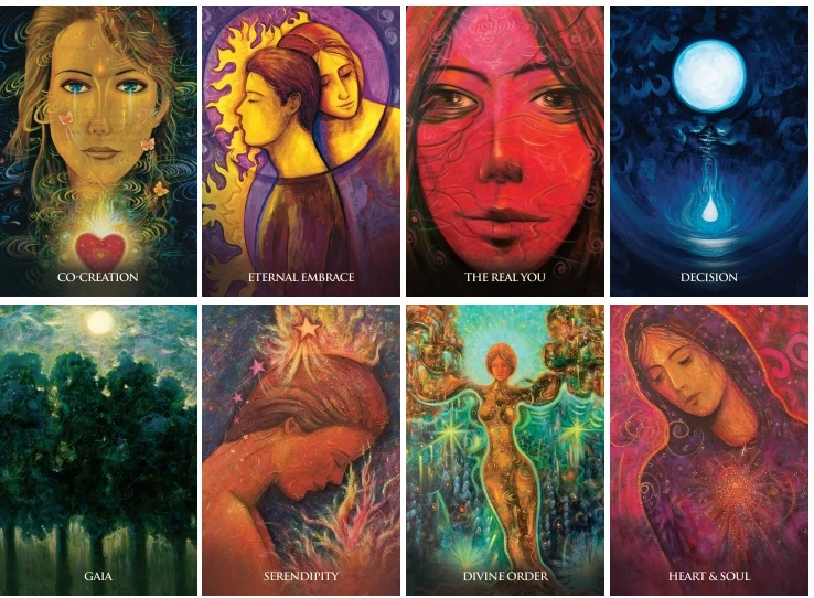 Blue Angel Mėlyna Angel Taro Kortos Magdalene Mary Oracle Borderless Mėlyna Angel
