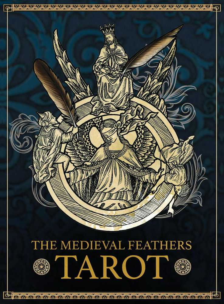 Blue Angel Mėlyna Angel Taro Kortos The Medieval Feathers Mėlyna Angel