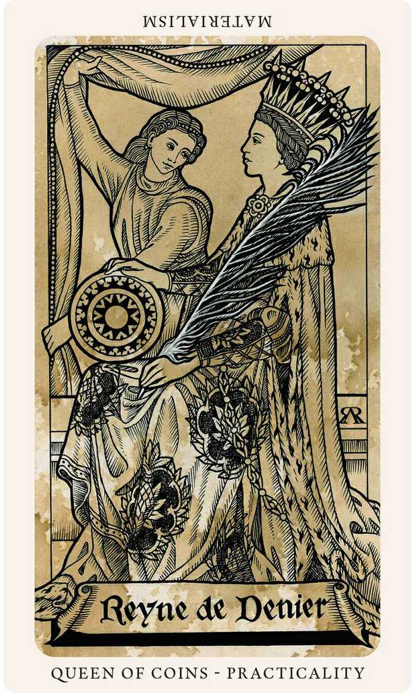 Blue Angel Mėlyna Angel Taro Kortos The Medieval Feathers Mėlyna Angel