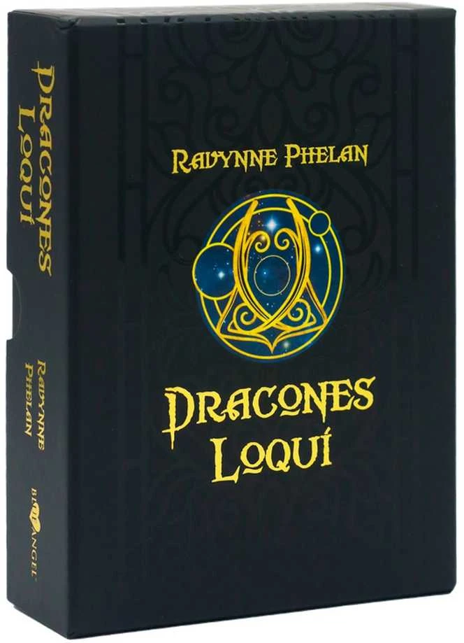 Blue Angel Mėlyna Angel Dracones Loqui drakonų orakulo kortos, 54 apvalios + vadovas – Mėlyna Angel