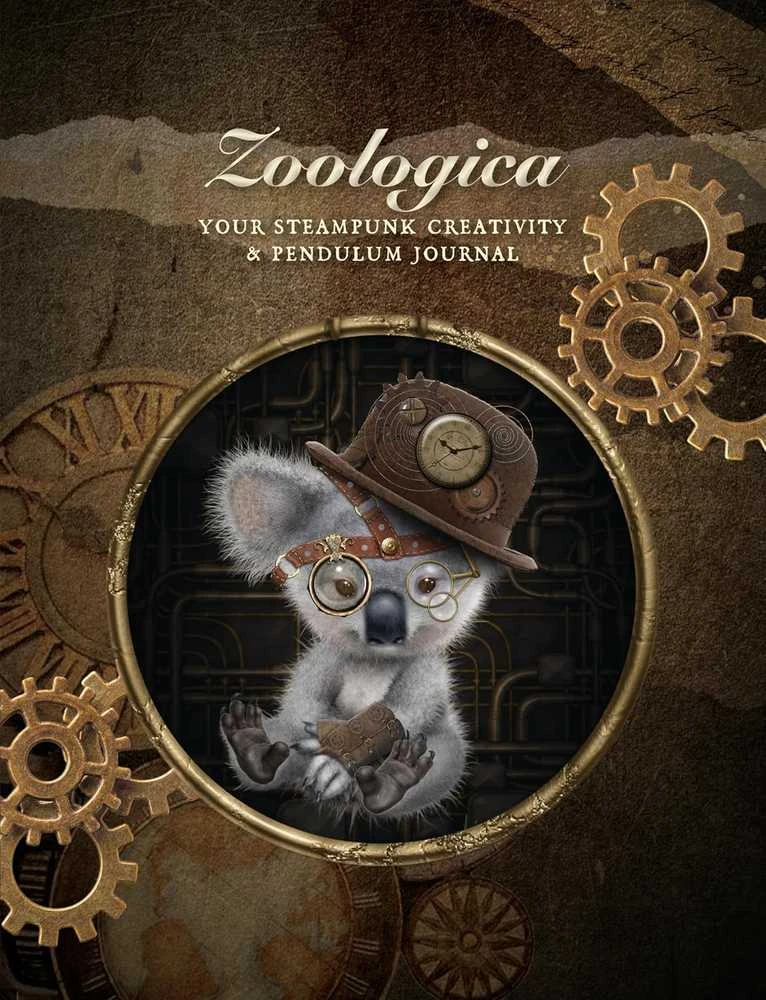 Blue Angel Mėlyna Angel Zoologica Steampunk kūrybos užrašinė su iliustracijomis, 220 psl. – Mėlyna Angel