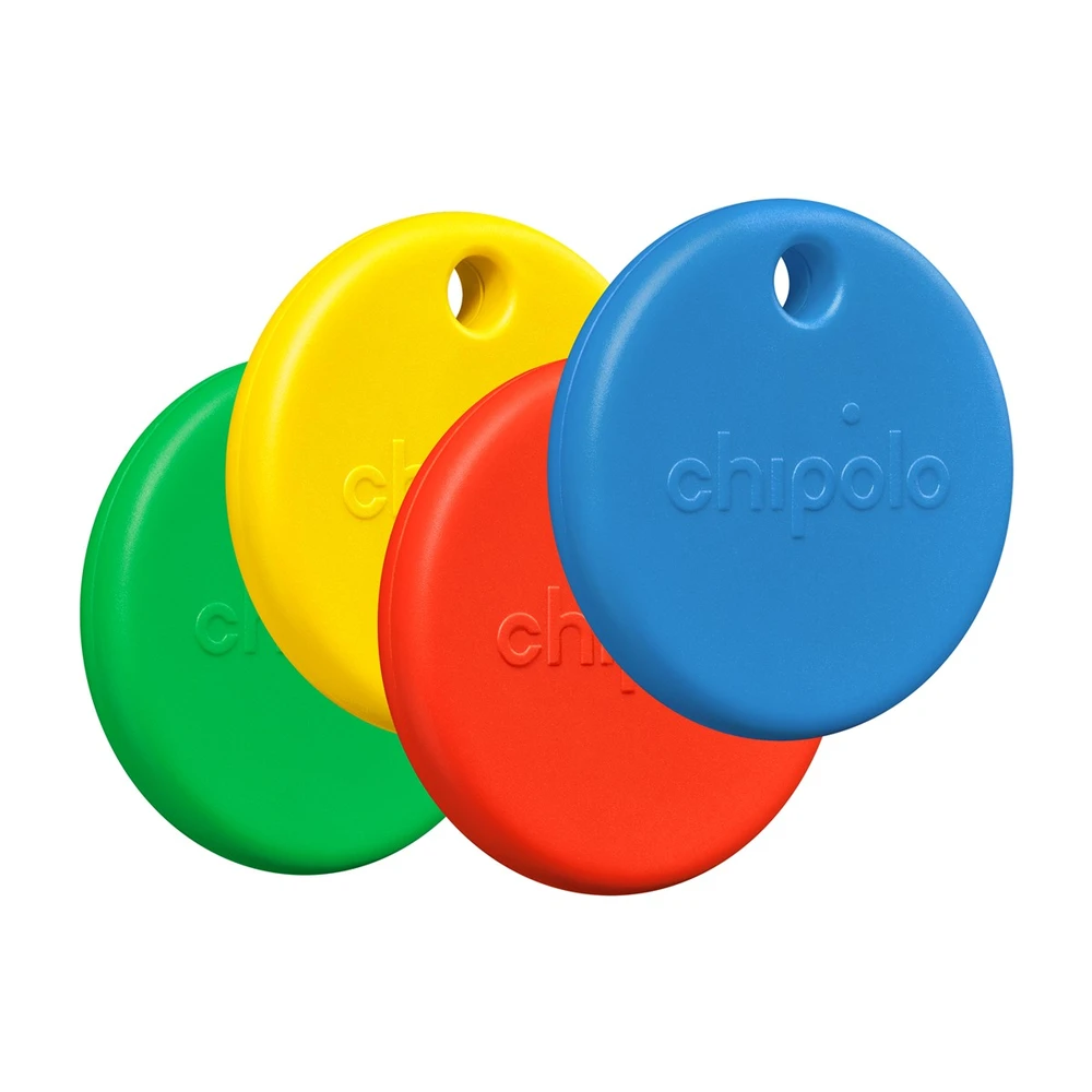 Bluetooth Sekiklis - Chipolo POP 4 Vnt. Raudona Mėlyna Geltona Žalia