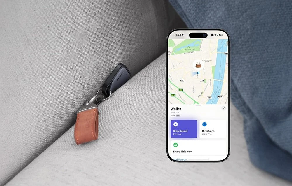 Išmanusis vietos nustatymo įrenginys Smart Finder, skirtas iPhone, Ugreen CM816 45297