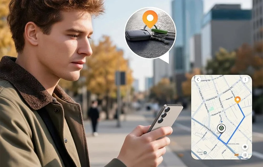 Bluetooth Sekiklis - UGREEN CM829 FineTrack 10m Nuotolis, 7 Dienų Istorija, 18 Mėnesių Baterijos Gyvavimo Laikas, Juoda