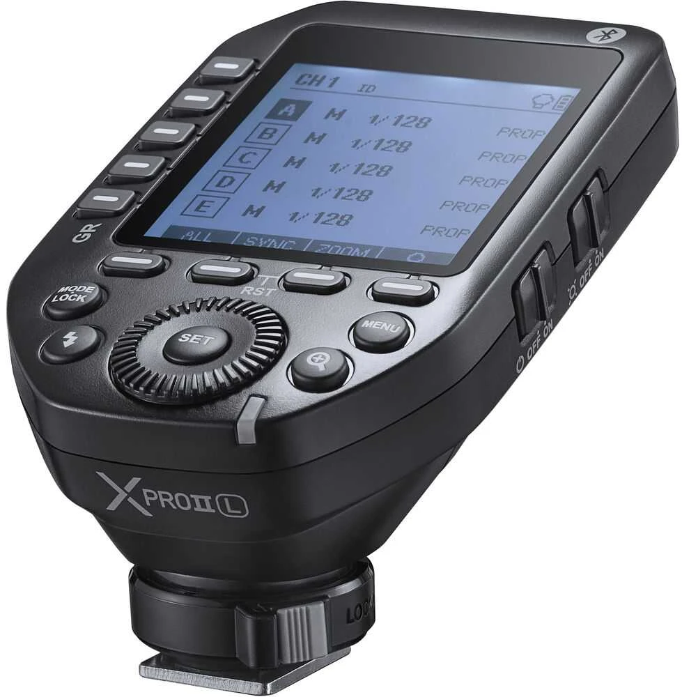 Leica Blykstės išleidėjas - Godox X PRO II siųstuvas (TTL, HSS, 32 kanalai, 16 grupių)